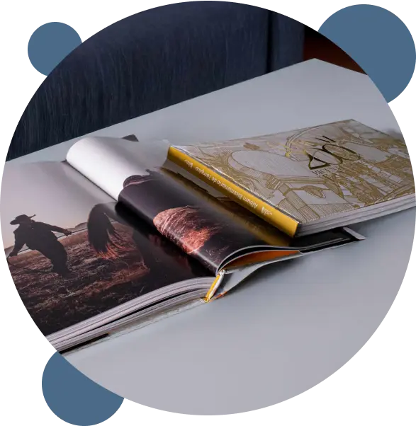 Revistas y libros impresos de alta calidad